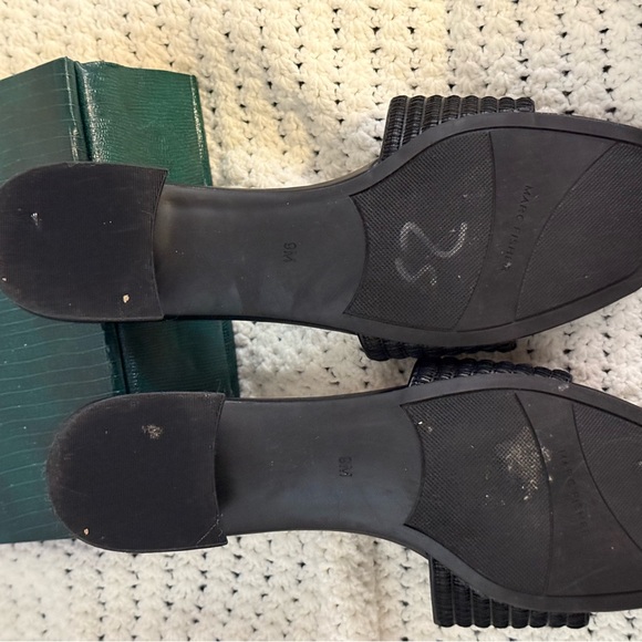 Black Marc Fisher Heeled Sandals - Picture 3 of 3